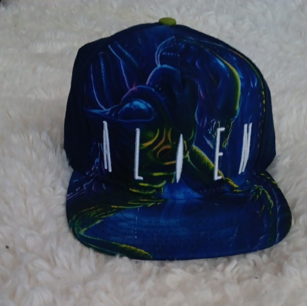 Alien Graphic Blue Hat